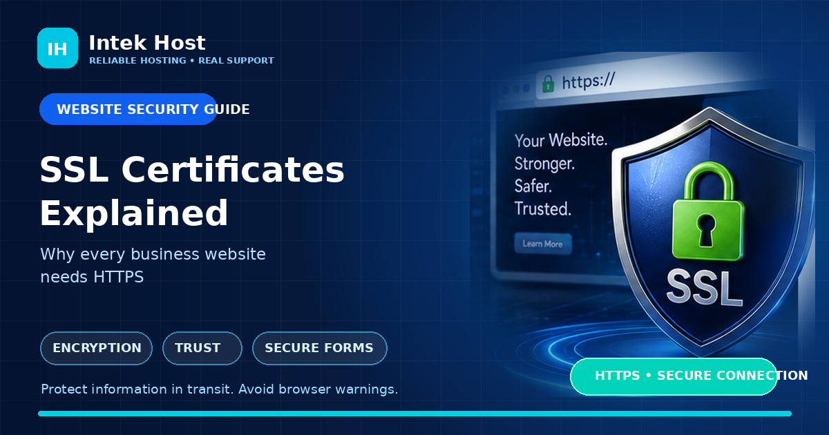 What Is an SSL Certificate? Why Every Business Website Needs HTTPS